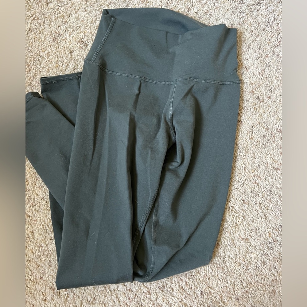 Women's High-Waisted Green Leggings